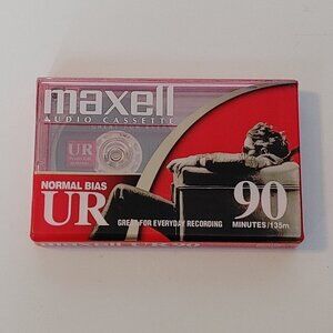 MAXELL Audio Cassette 90 minutes record time BLANK CASSETTE TAPE
